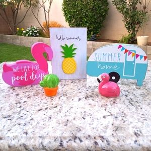 Hello summer caption boxes (set)